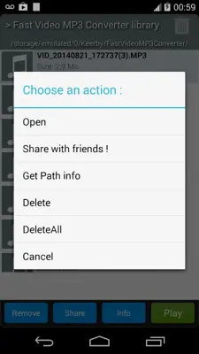 Fast Video MP3 Converter android App screenshot 0