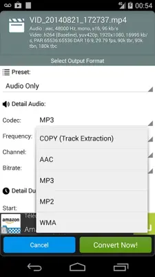 Fast Video MP3 Converter android App screenshot 3